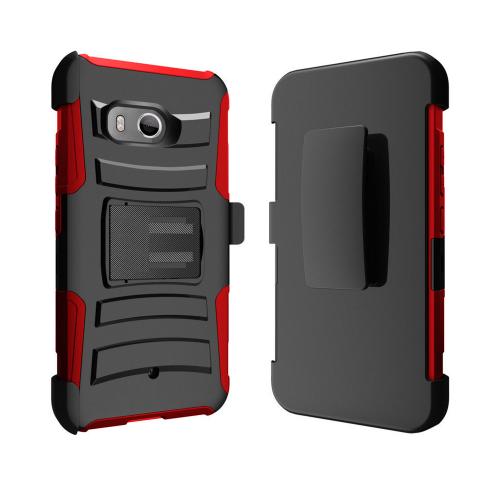 shop smart with this black hard case w kickstand on red silicone htc flyer hard case